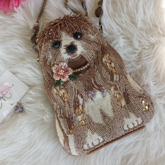 Mary Frances Handbags - Mary Frances Rezzy Beaded Havanese Dog Novelty Bag